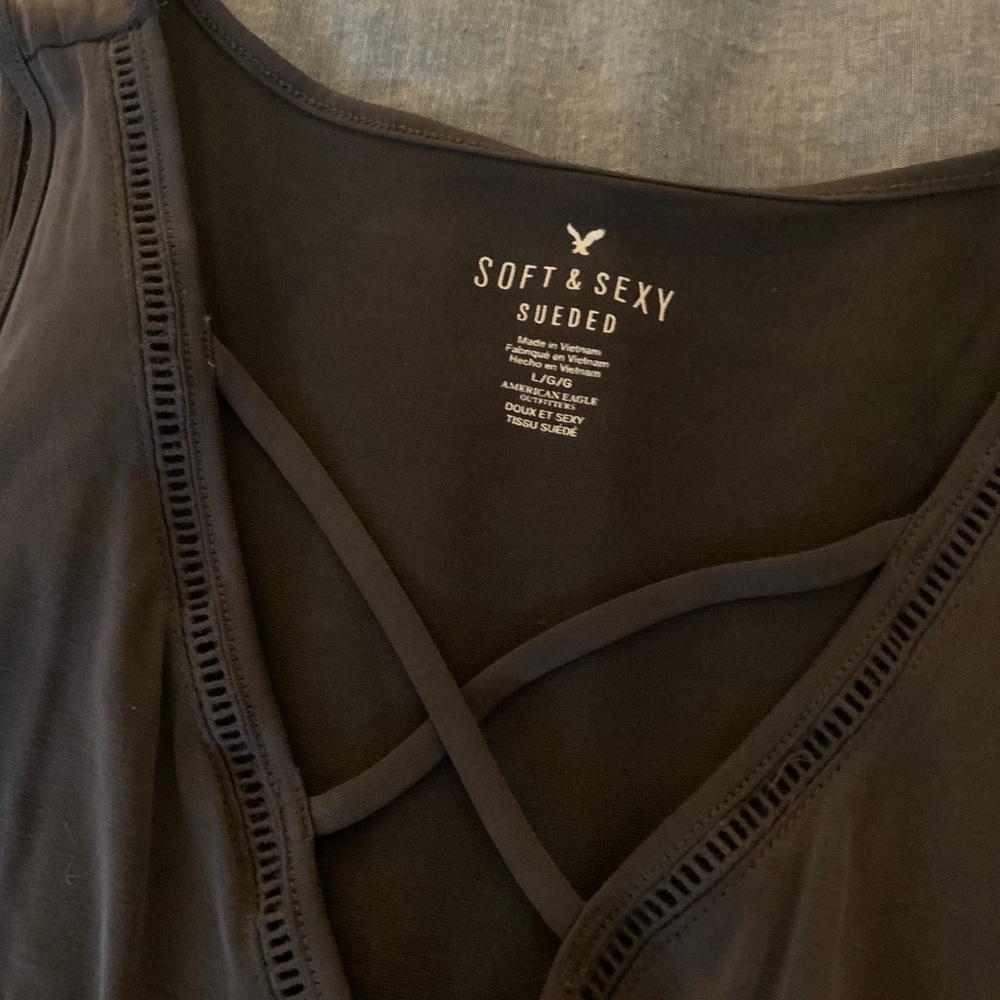 American Eagle Suede Tank